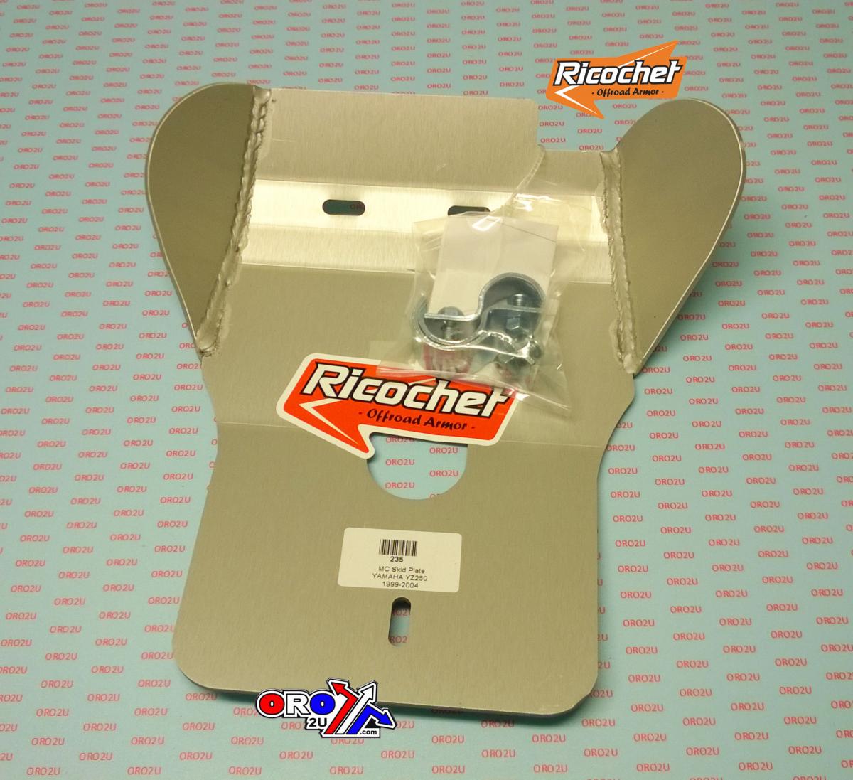 SKID PLATE HD ALUMINIUM ENDURO 99-04 YAMAHA YZ 250, 235 RICOCHET thumbnail 2