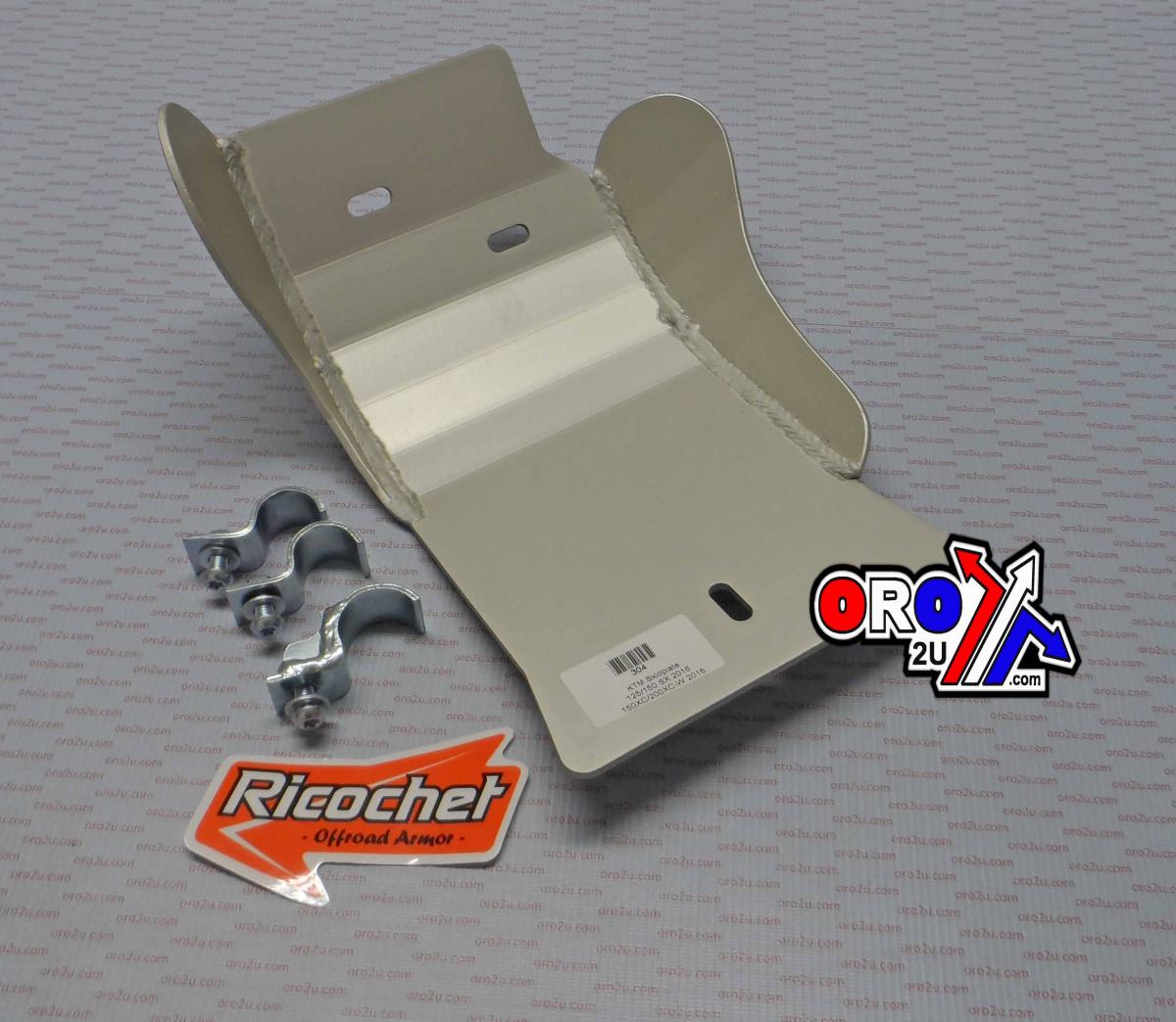 SKID PLATE HD ALUMINIUM ENDURO 16-18 KTM SX 125/150, 304 RICOCHET thumbnail 3