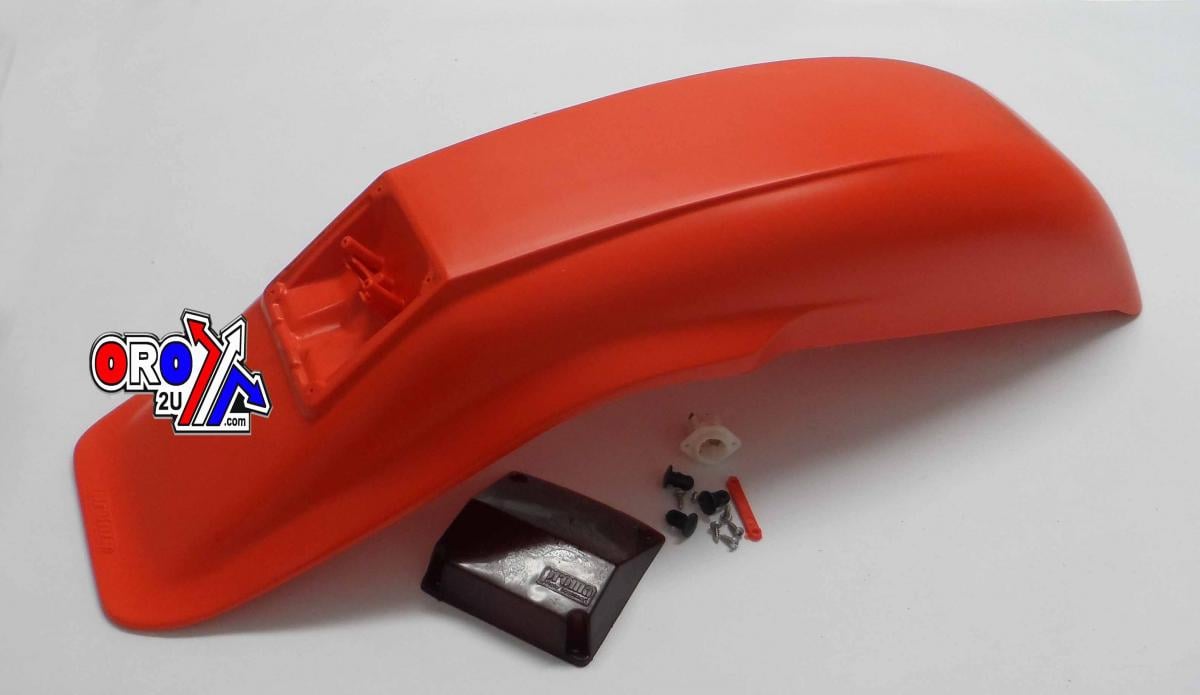 ENDURO REAR FENDER ORANGE, Universal fitting image 1