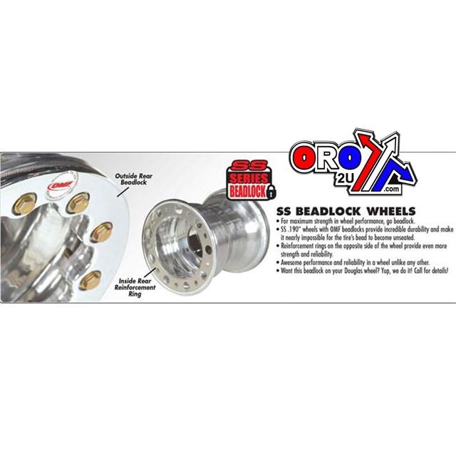 RIM WHEEL ALLOY, 10x5, 4/156, SS .190 Beadlock Wheels 3+2
