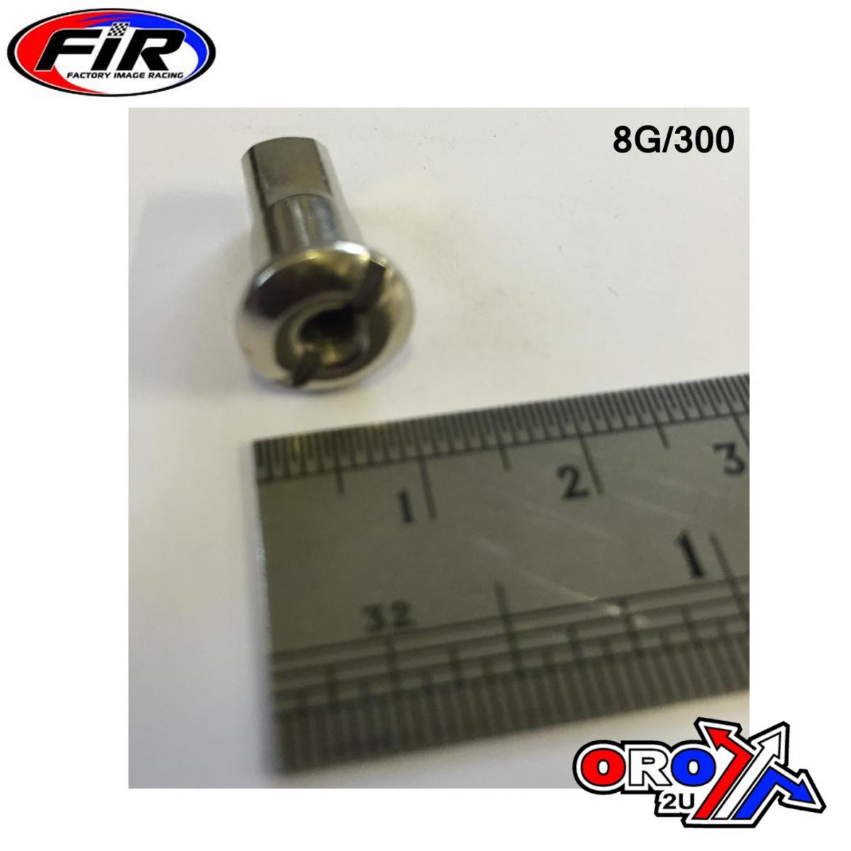 SPOKE NIPPLES 8G/300 SILVER thumbnail 2