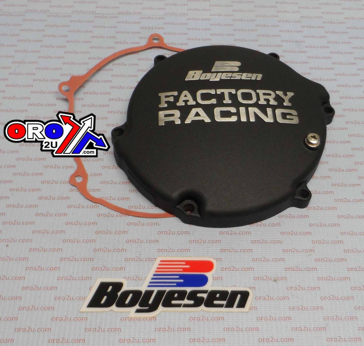 CLUTCH COVER 94-02 KX125 BLACK, BOYESEN CC11B thumbnail 2