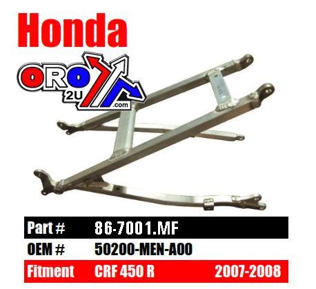 SUBFRAME REAR 07-08 HONDA CRF450R ALUMINIUM 50200-MEN-A00 280531 thumbnail 2