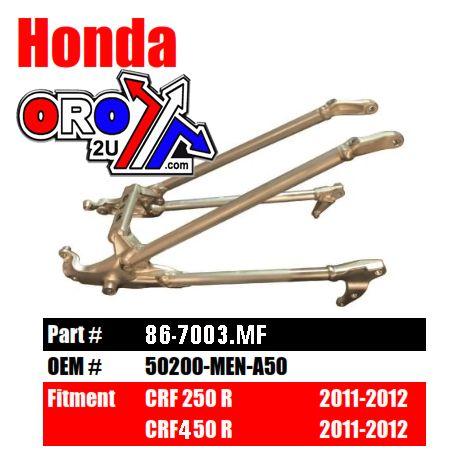 SUBFRAME REAR 11-13 HONDA CRF250R CRF450R 50200-MEN-A50 280534 thumbnail 2
