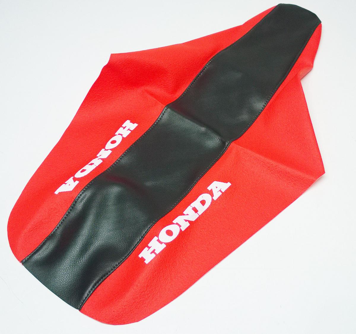 89-97 CR125/CR250 SEAT COVER, BLACK/RED 2-TONE HONDA image 1