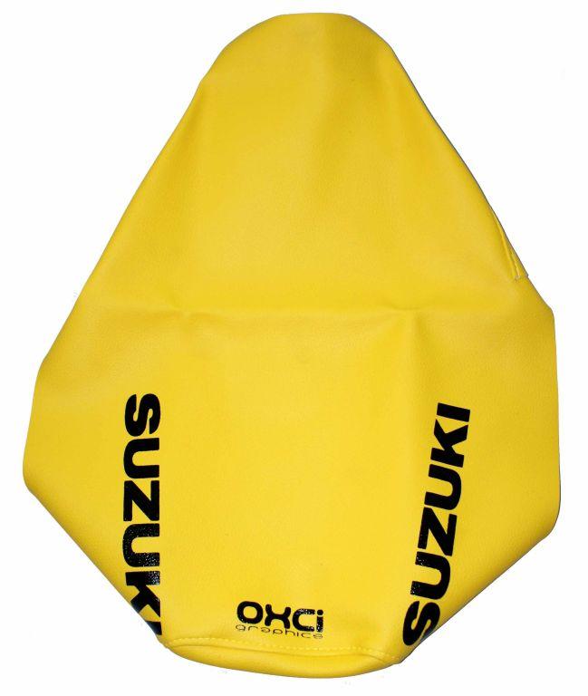 86-00 RM80 YELLOW SEATCOVER, SUZUKI image 1