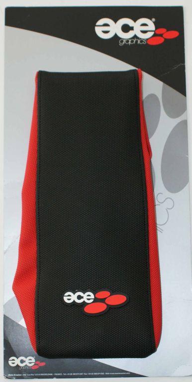2005 CRF450SEATCOVER BLACK RED image 1