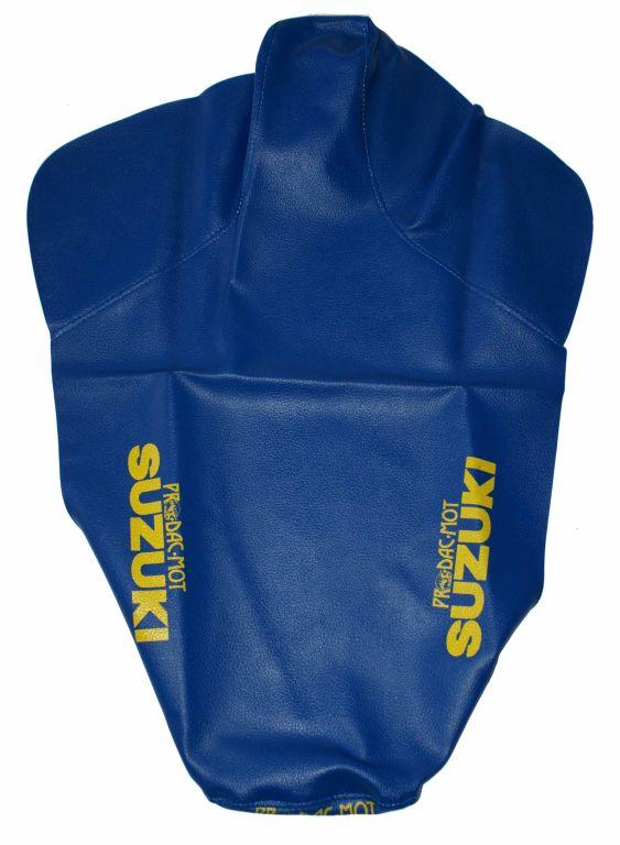 DR750 SUZUKI SEATCOVER BLUE image 1