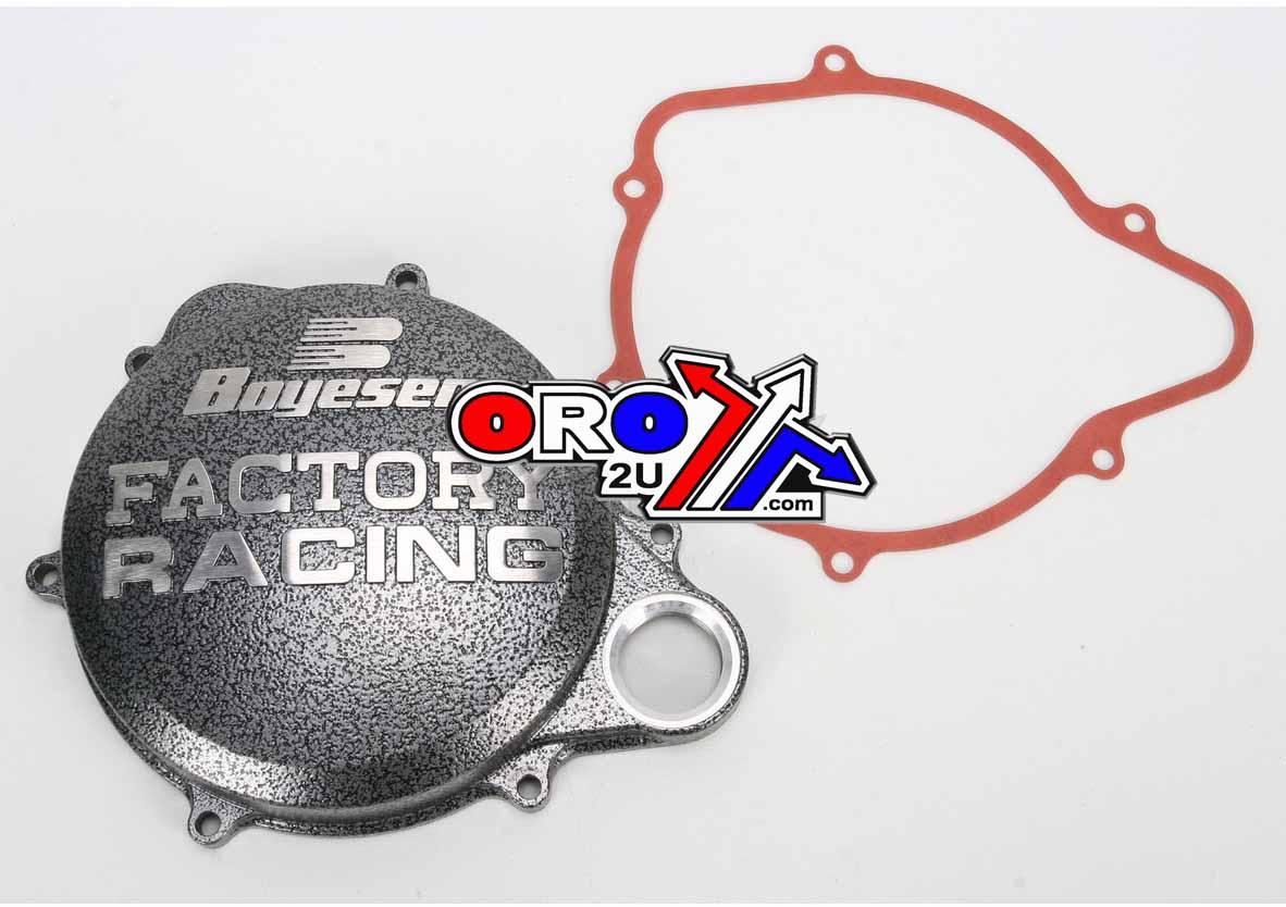 CLUTCH COVER 10-17 CRF250R, BOYESEN CC-07A SILVER/BLACK thumbnail 2