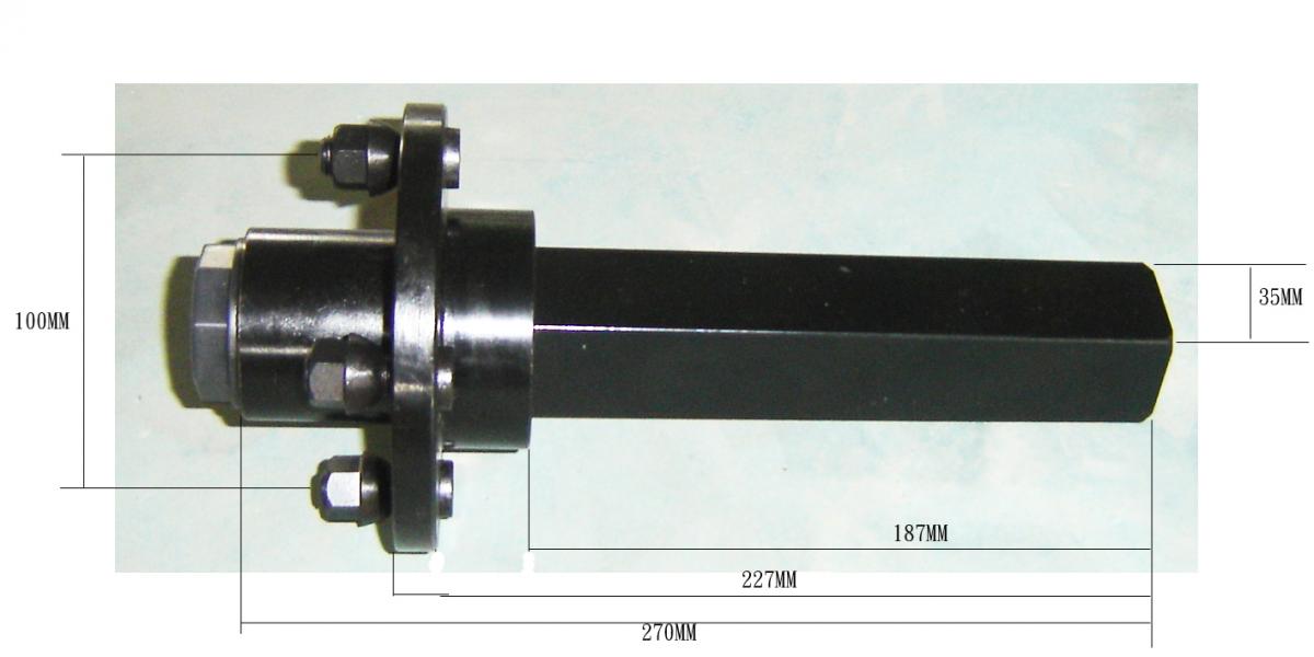 TRAILER HUB SHAFT 4/100, 650 KG LIMIT / STUB AXLE, AC-12181 thumbnail 3