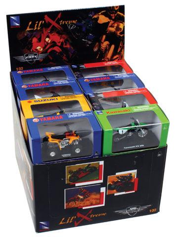 MODEL DIE CAST DIRT BIKE / ATV ASSORTMENT, 8 STYLES, 12 DIRT BIKES & 12 ATVS, SCALE 1:32, NEWRAY 06227 06227C thumbnail 2