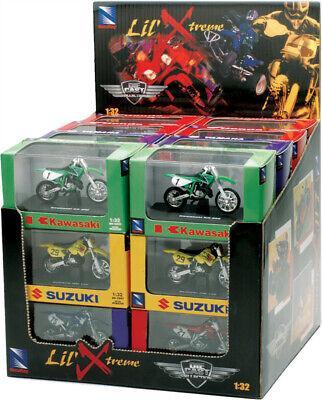 MODEL DIE CAST DIRT BIKE / ATV ASSORTMENT, 8 STYLES, 12 DIRT BIKES & 12 ATVS, SCALE 1:32, NEWRAY 06227 06227C thumbnail 3