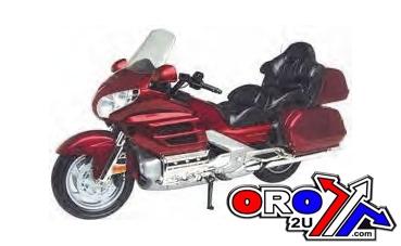 MODEL DIE CAST HONDA GOLD WING, RED AND BLACK, SCALE 1:12, NEWRAY 57253A, ROAD thumbnail 3