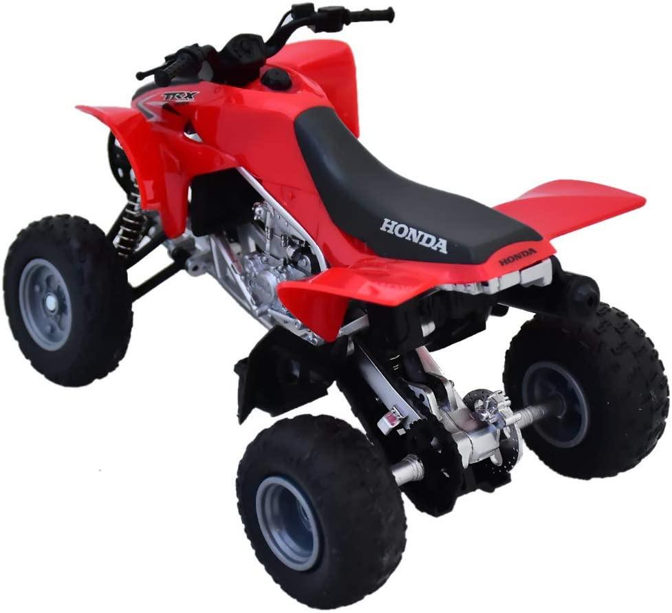 MODEL DIE CAST HONDA HRC TRX 450R, RED AND BLACK, SCALE 1:12, NEWRAY 57093A thumbnail 2