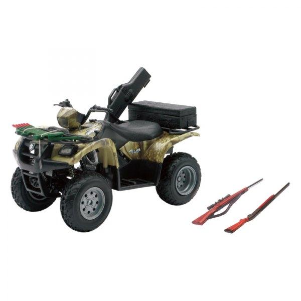 MODEL SUZUKI VINSON AUTO 500 4X4, CAMO ATV WITH RIFLES, SCALE 1:12, NEWRAY 42903A 42903, ATV thumbnail 2