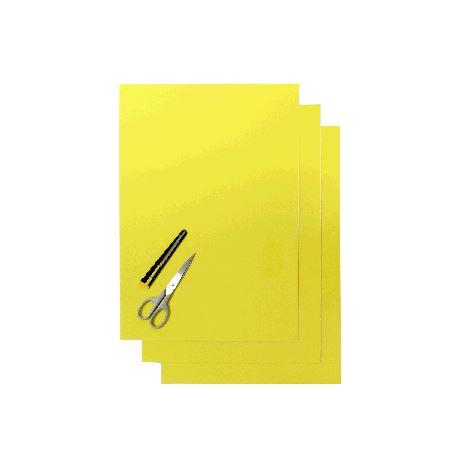 PK/3 THICK BACKING SHEETS, YELLOW BLACKBIRD 5051\00004, 47x33cm PER SHEET