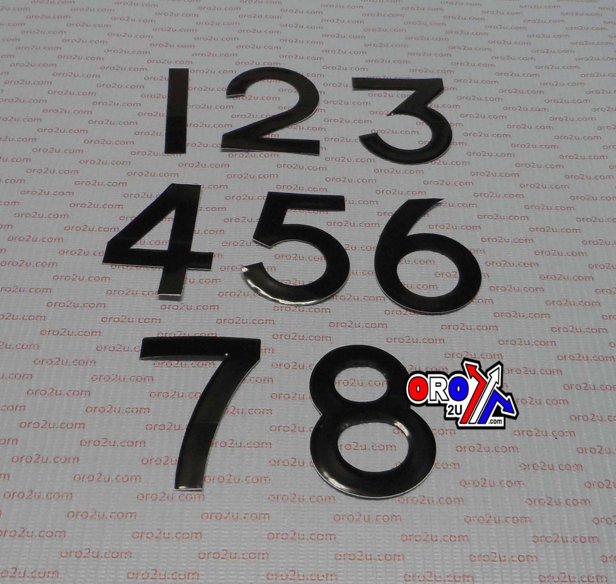 NUMBER PLATE DIGITS BIG 4 EACH image 1