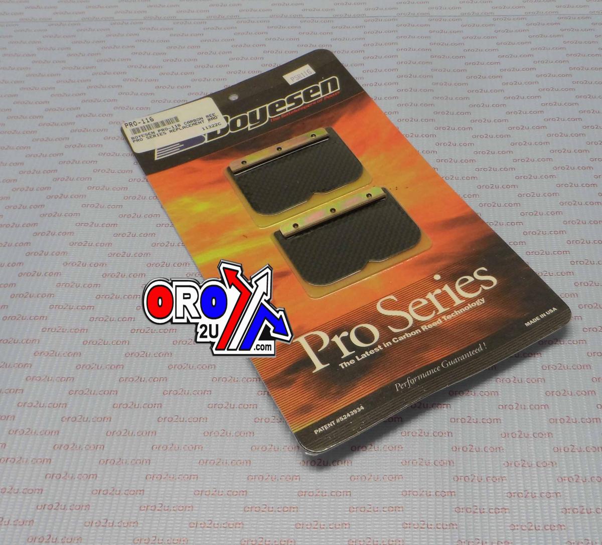 PRO-116 BOYESEN CARBON REEDS, RAD VALVES ONLY image 1