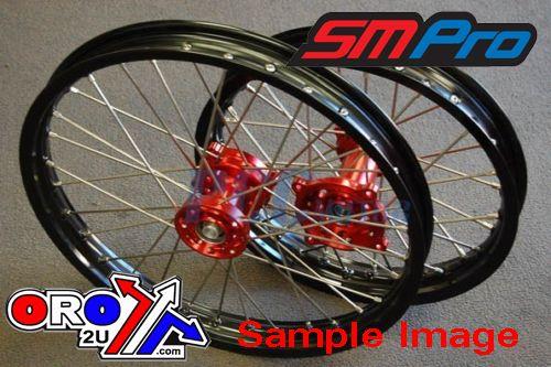 16x1.85 WHEEL CRF150 BK/RD, SM PRO RIM BLACK HUB RED, SP06803610199 RACE thumbnail 2