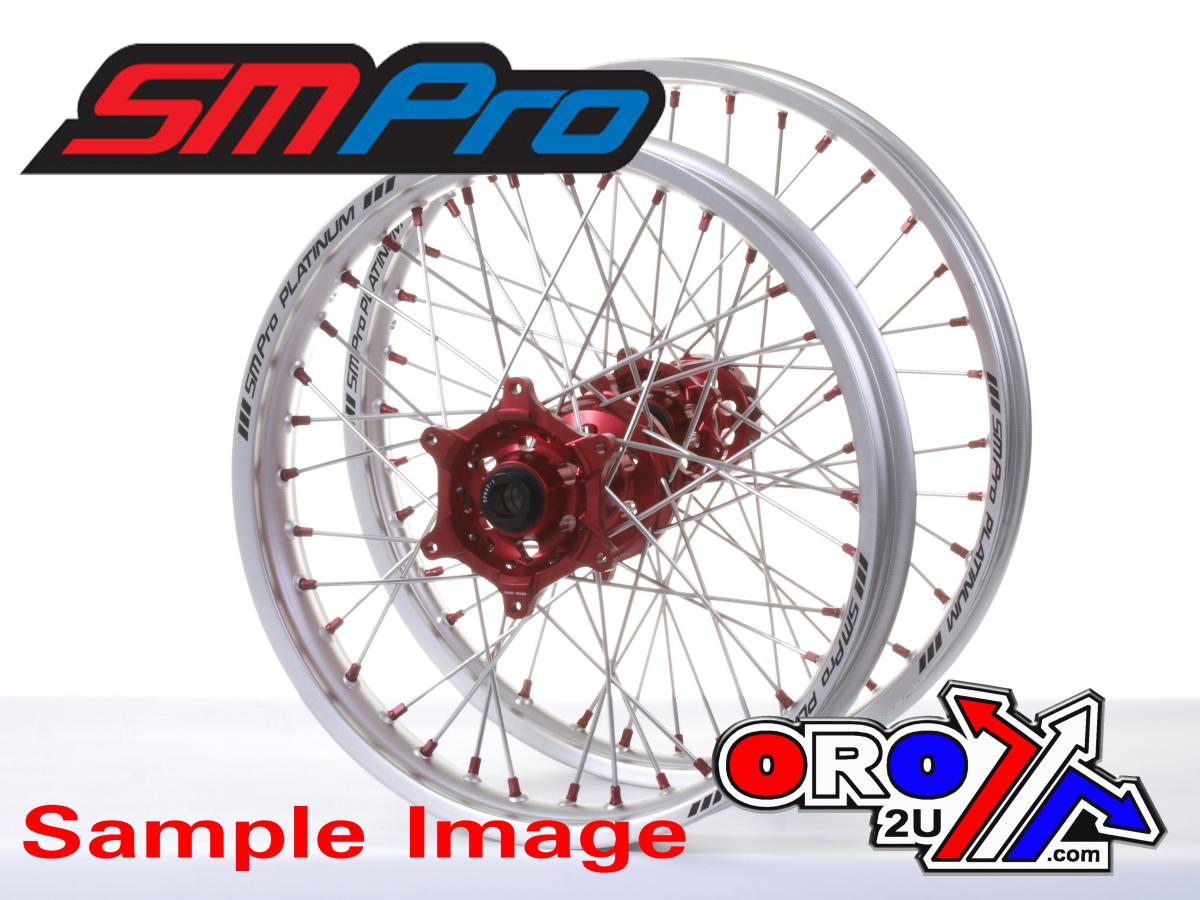 18x2.15 WHEEL HON SILVER/RED, MX-9130 RIM SILVER, HUB RED, SP047.03.84.50.03 MATT RIM thumbnail 4