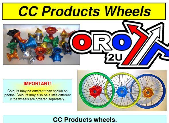 18x2.15 WHEEL KTM SR/GD CC, RIM SR SM PRO, HUB GOLD REAR, 4 BEARING SUPER STRONG HUB thumbnail 2