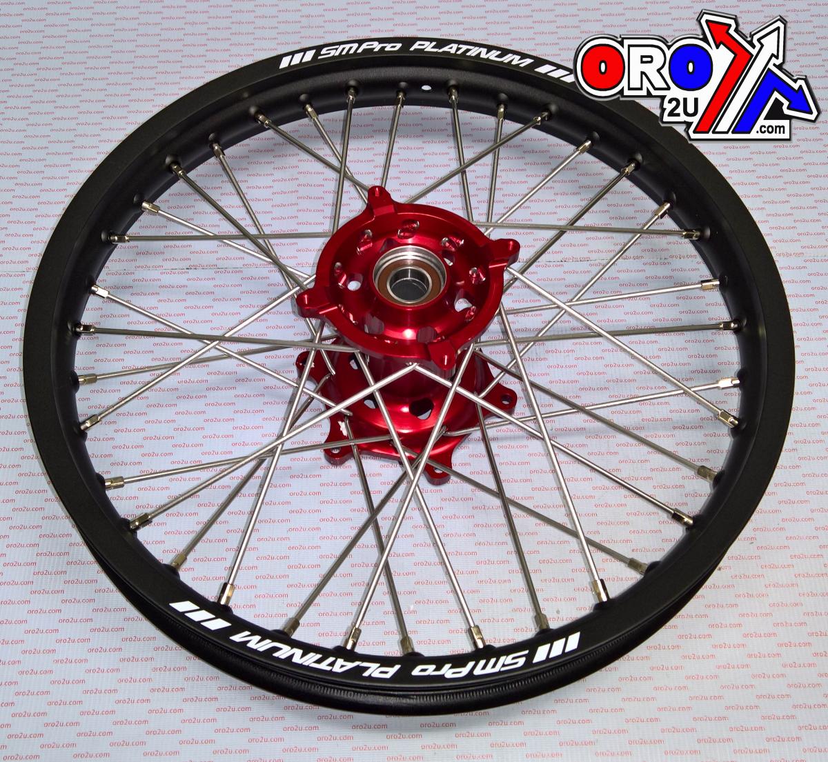 19x2.15 WHEEL HON BK MATT/RED, MX-9020 BK RIM / RED HUB, SP012.03.81.51.99 MATT RIM thumbnail 2