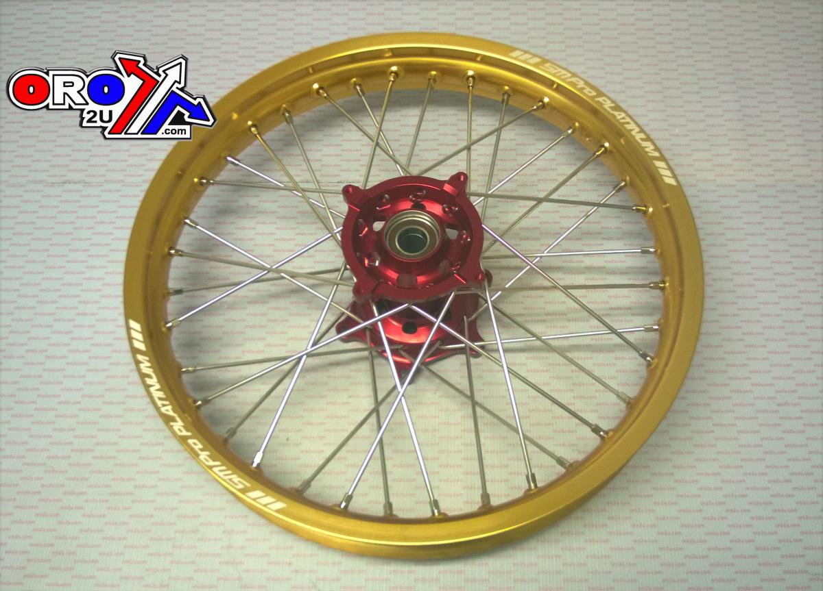 19x2.15 WHEEL HON GLOSS GOLD / RED, GLOSS GOLD RIM / GLOSS RED HUB, SP012.03.81.02.99 MX-9022 thumbnail 3