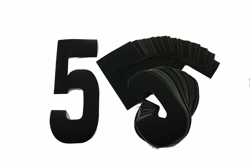 5 BLACK 8No.20cm. PACK image 1