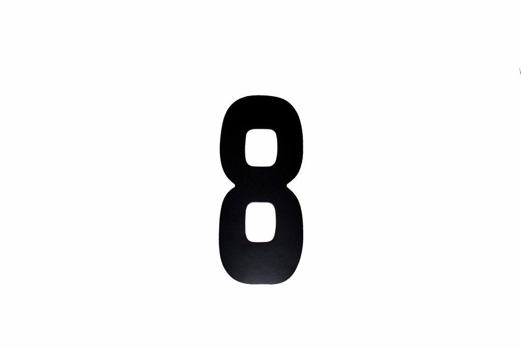 8 BLACK 8No.20cm. EACH image 1