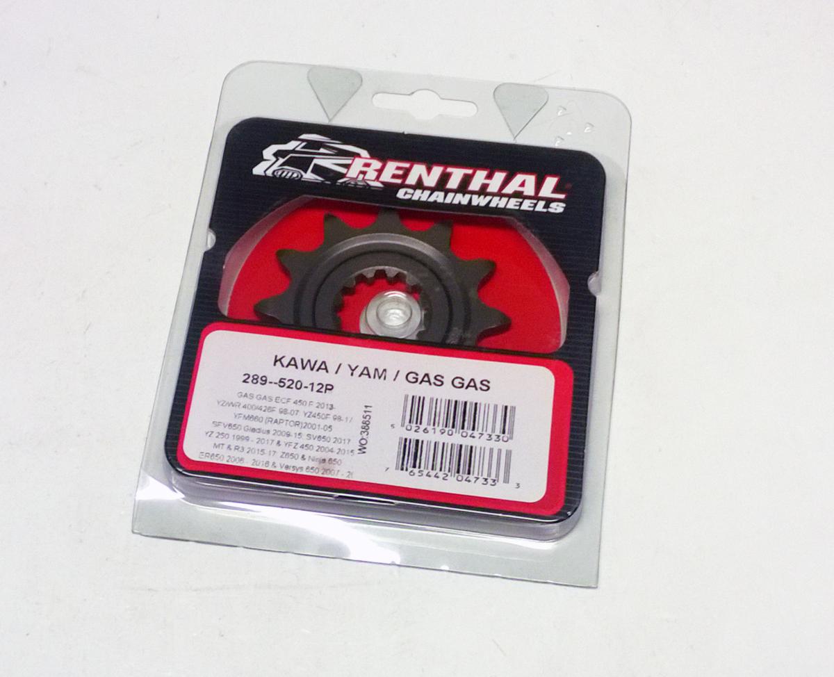FRONT SPROCKET RENTHAL 289, KAWASAKI/YAMAHA 289--520-12P thumbnail 2
