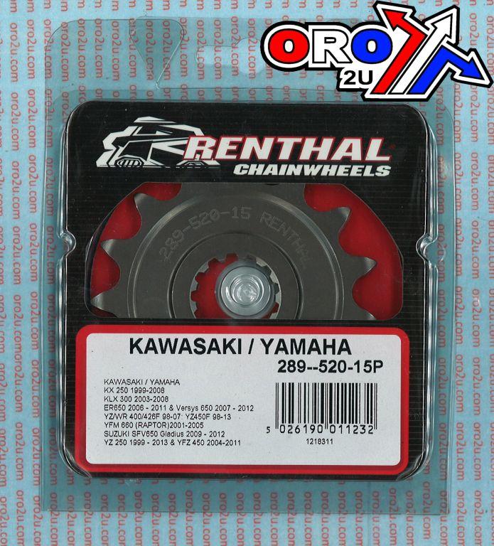 FRONT SPROCKET RENTHAL 289, KAWASAKI/YAMAHA 289-520-15P thumbnail 5