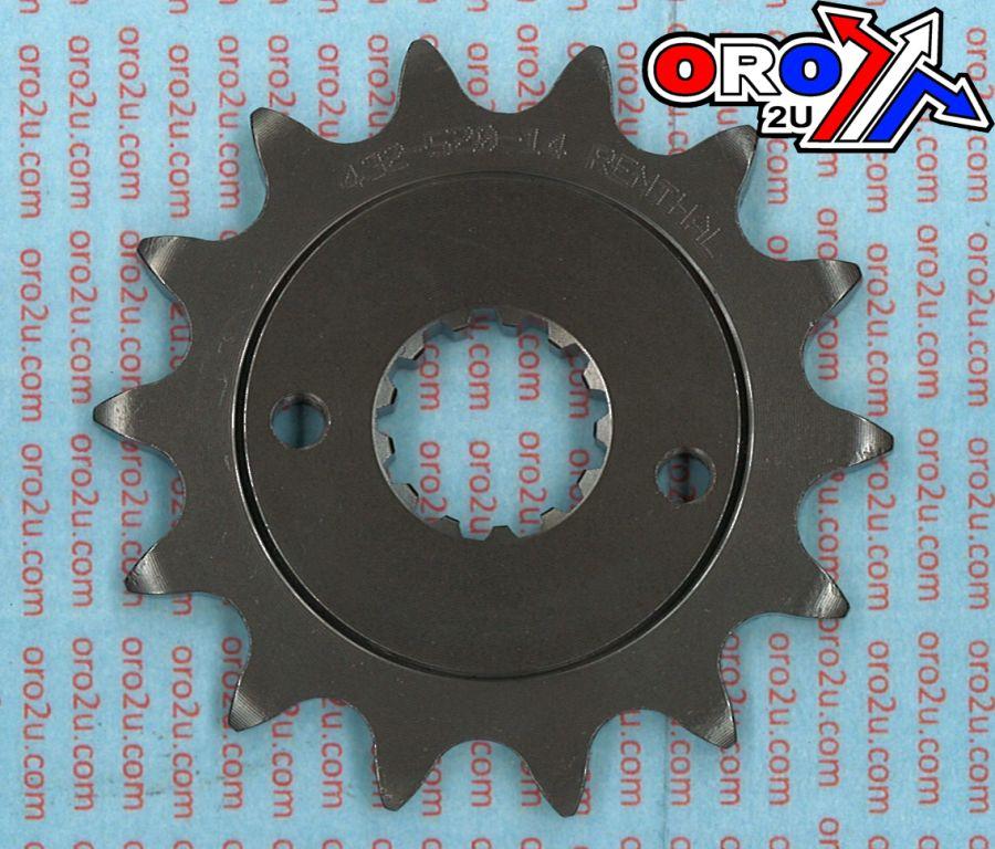 FRONT SPROCKET RENTHAL 432, SUZUKI/KAWASAKI ATV 432--520-14P, 432--520-14P thumbnail 3