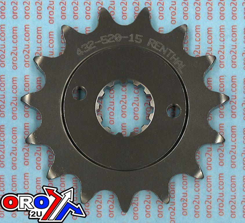 FRONT SPROCKET RENTHAL 432, SUZUKI/KAWASAKI ATV 432-520-15, 432--520-15GP thumbnail 3