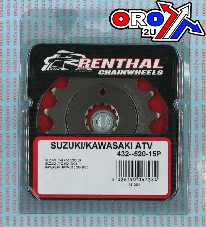 FRONT SPROCKET RENTHAL 432, SUZUKI/KAWASAKI ATV 432-520-15, 432--520-15GP thumbnail 5