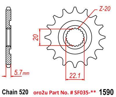 FRONT SPROCKET 14T [JTF1590.14] thumbnail 4