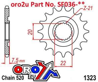 FRONT SPROCKET RENTHAL 439, HONDA 439--520-13P, 43952013 thumbnail 4