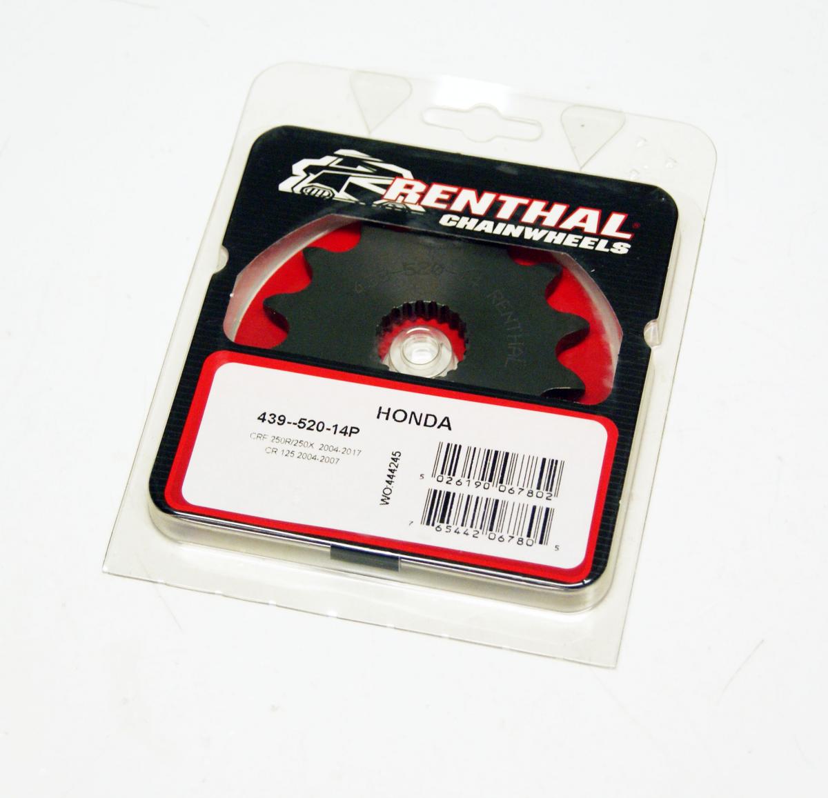 FRONT SPROCKET RENTHAL 439, HONDA 439--520-14P, 43952014 thumbnail 2