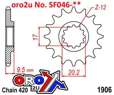 FRONT SPROCKET 14T [JTF1906.14] 420 thumbnail 4