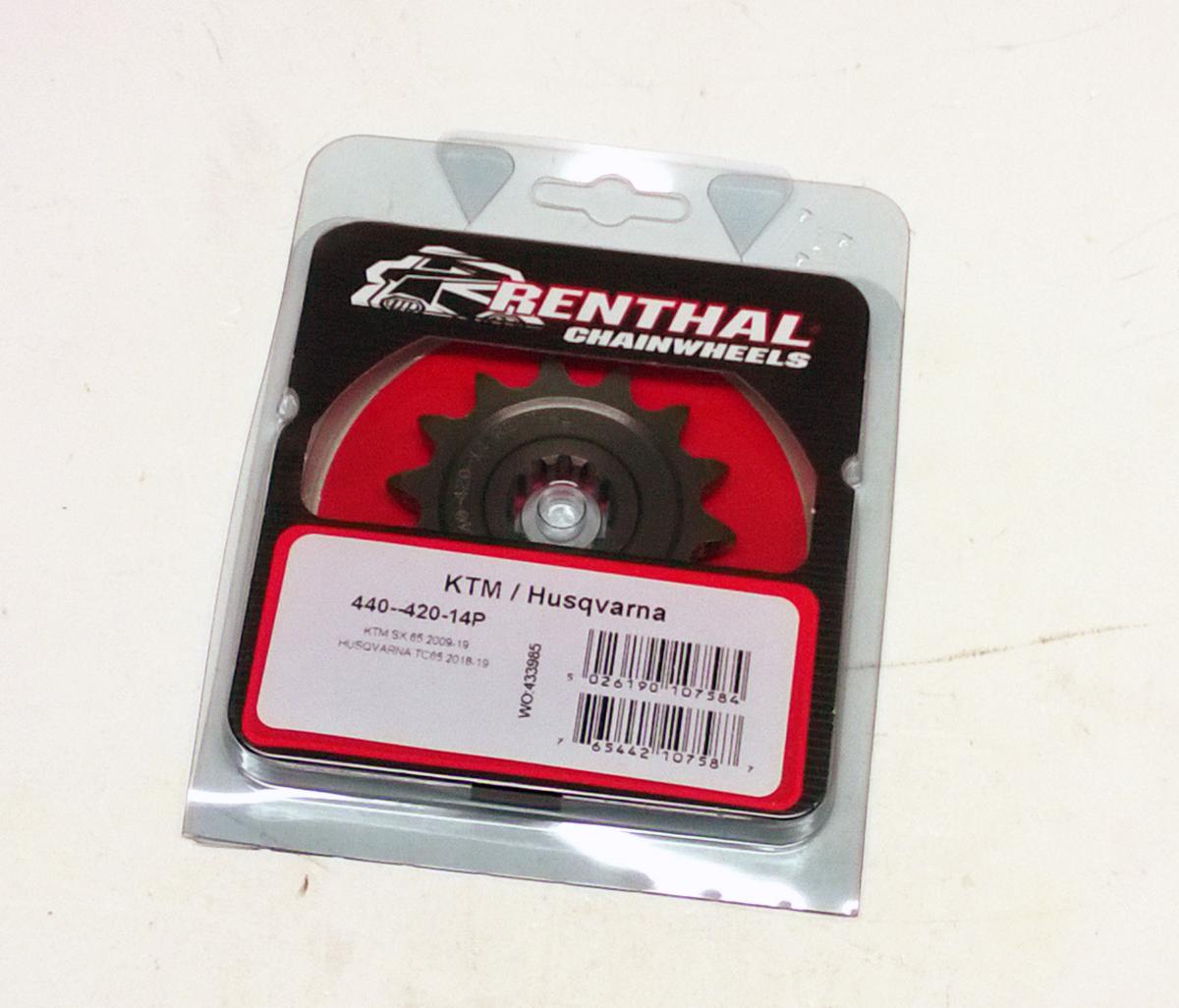 FRONT SPROCKET RENTHAL 307, KTM 65SX 1998-08, KTM 307--420-14P, 30742014, 307--420-14P thumbnail 2