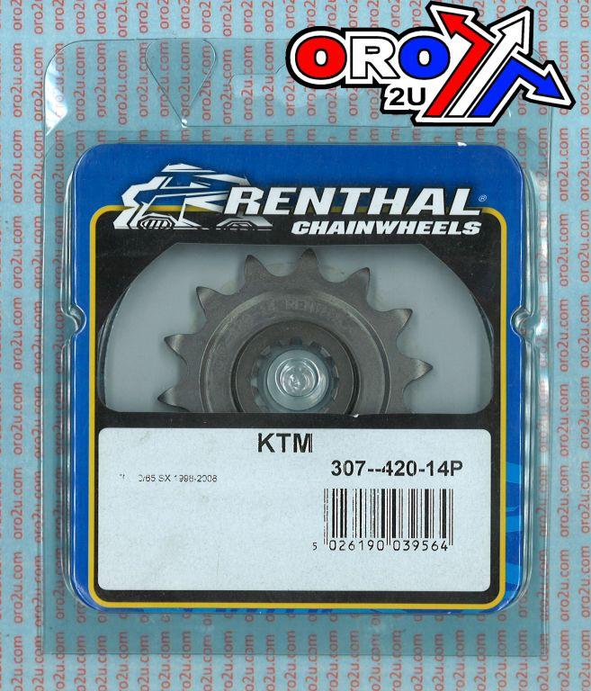 FRONT SPROCKET RENTHAL 307, KTM 65SX 1998-08, KTM 307--420-14P, 30742014, 307--420-14P thumbnail 5
