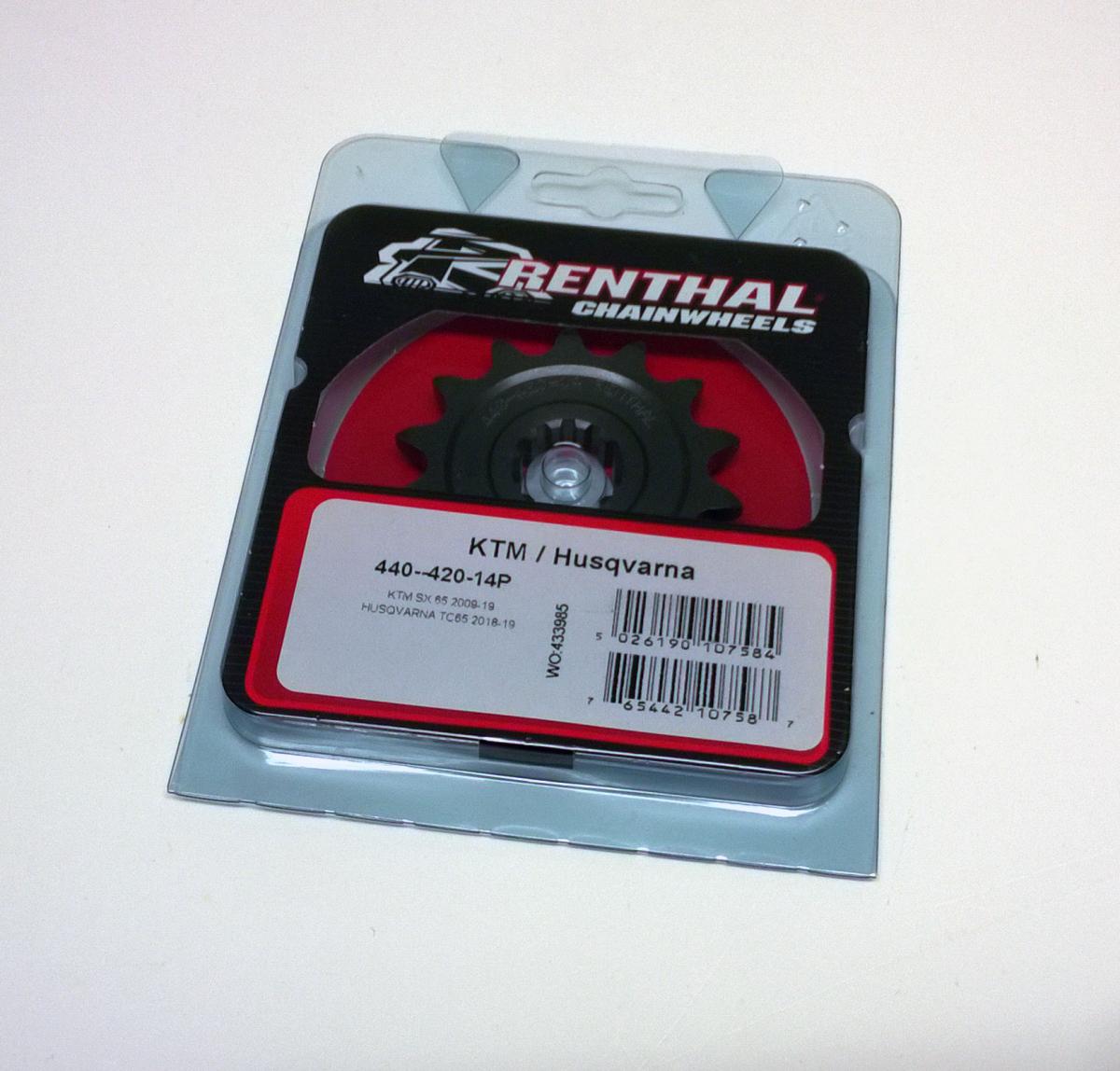 FRONT SPROCKET RENTHAL 440, KTM 65SX 2009-20, KTM 440--420-14P, 44042014, 440--420-14P thumbnail 2