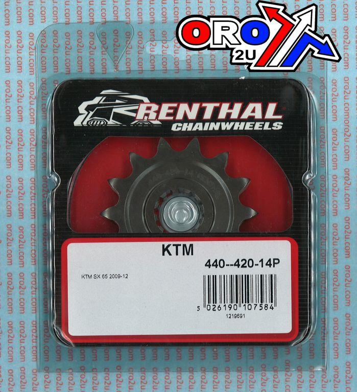 FRONT SPROCKET RENTHAL 440, KTM 65SX 2009-20, KTM 440--420-14P, 44042014, 440--420-14P thumbnail 4