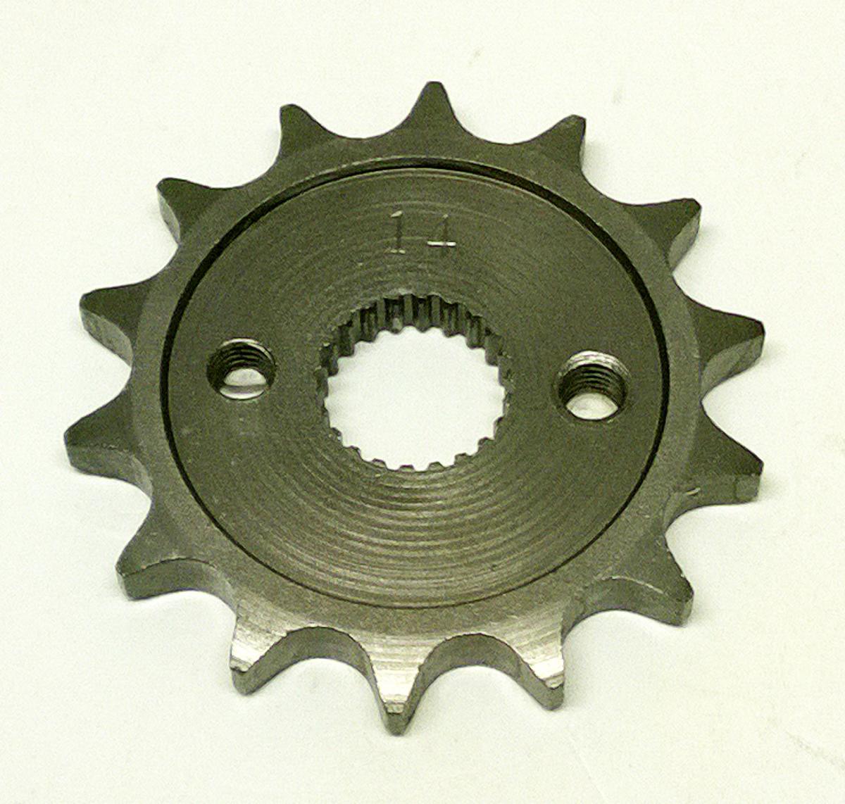 FRONT SPROCKET 14 [JTF1257.14] 428, HD Chain Conversion CR80 CR85 image 1