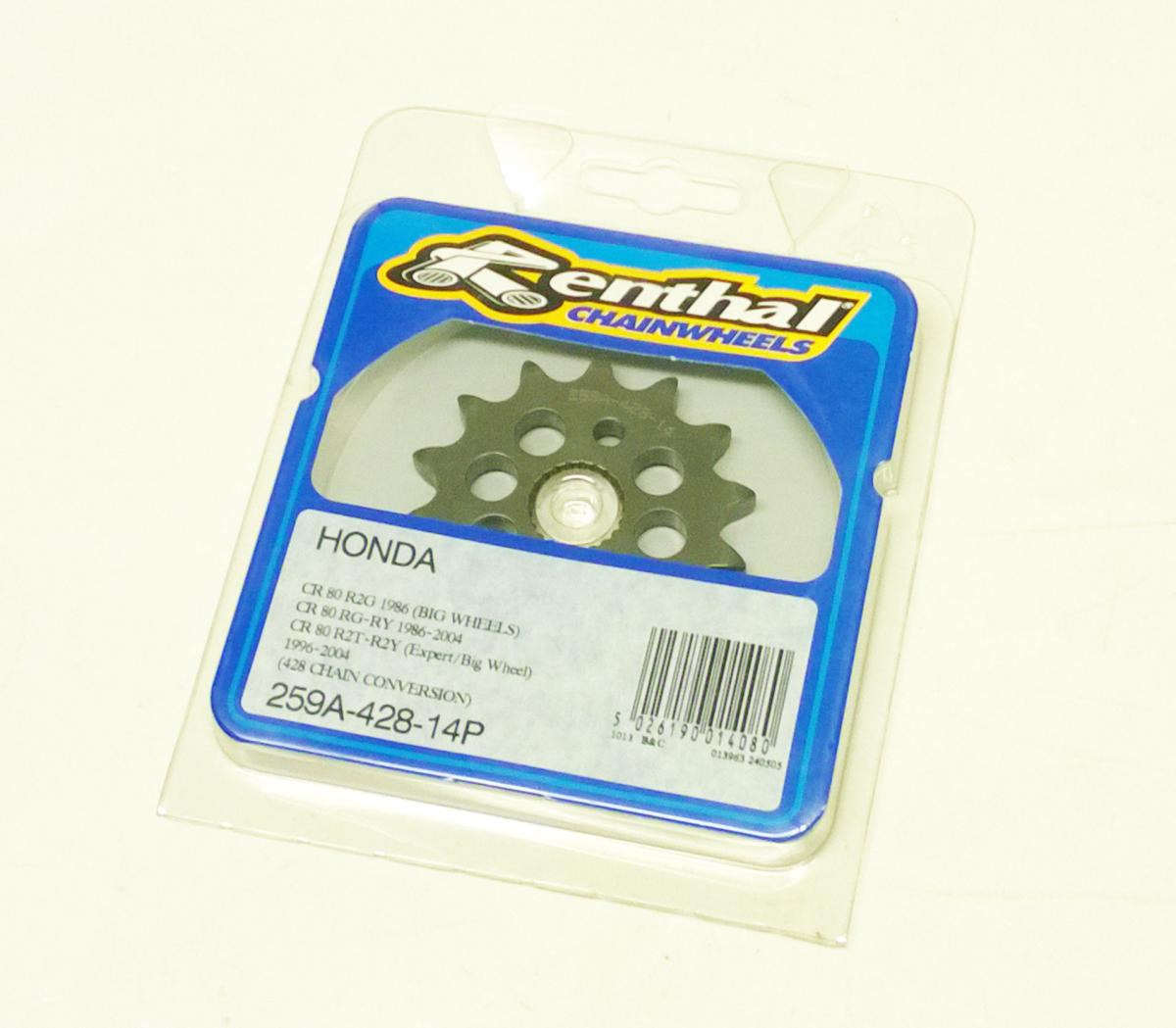 FRONT SPROCKET RENTHAL 259, HONDA CR80 CR85 259A42814 thumbnail 3