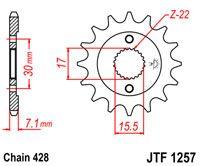 FRONT SPROCKET RENTHAL 259, HONDA CR80 CR85 259A42814 thumbnail 5