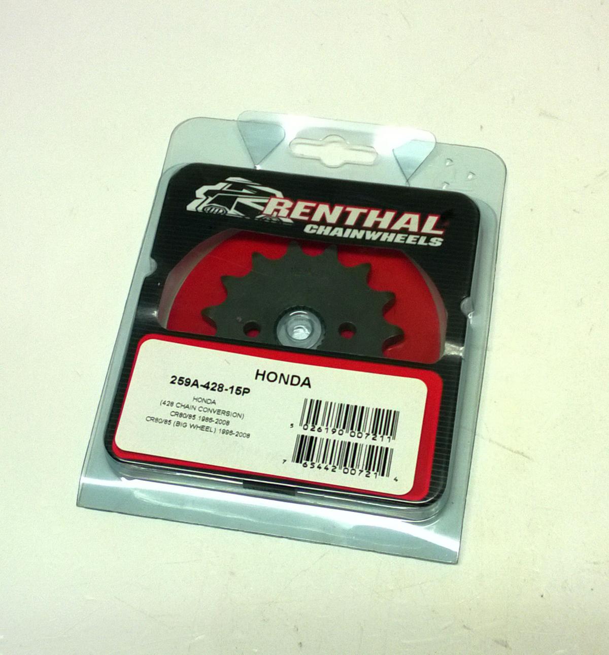 FRONT SPROCKET RENTHAL 259A, HONDA259A-428-15P thumbnail 2