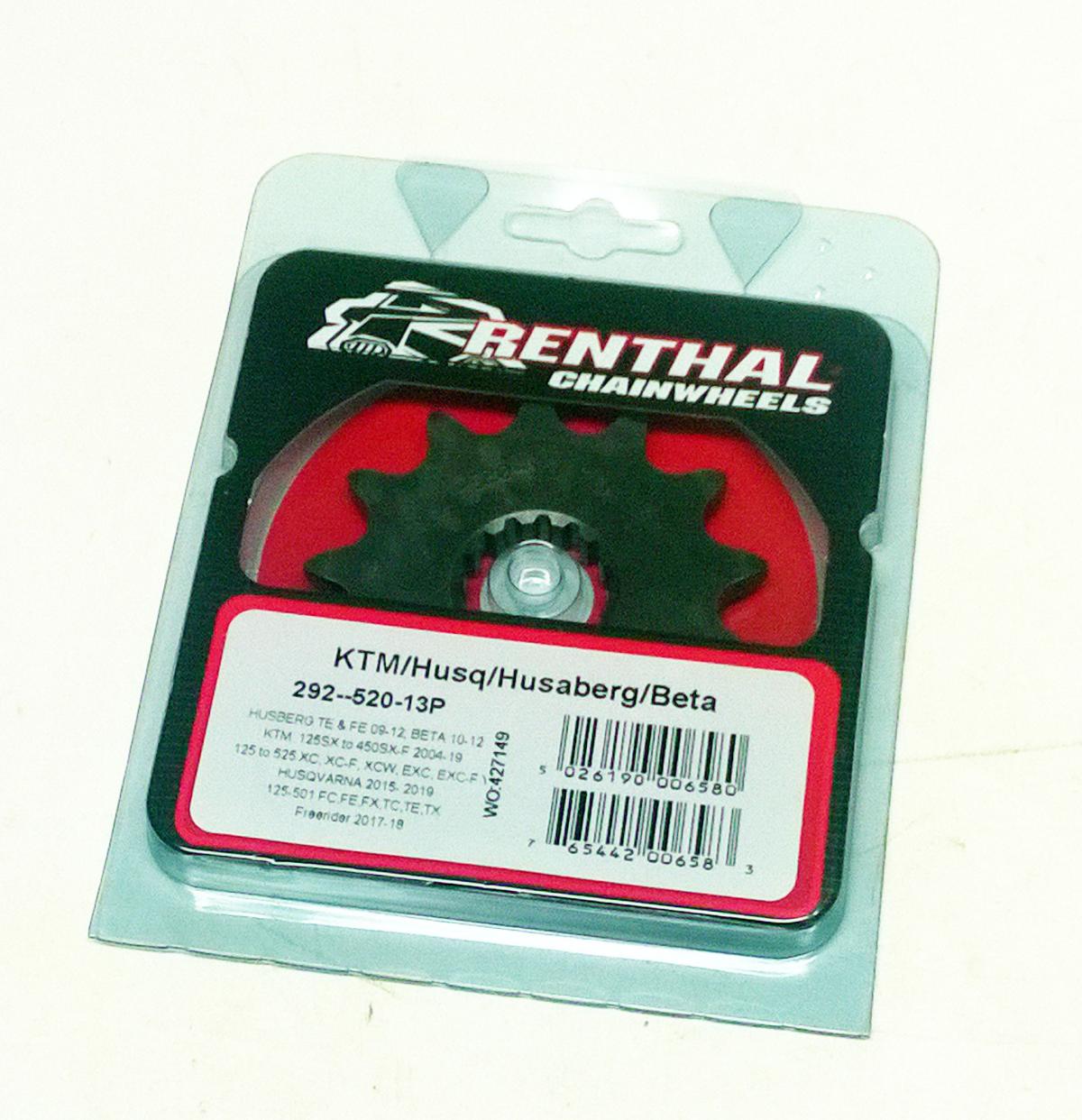 FRONT SPROCKET RENTHAL 292, KTM HUSABERG BETA 292--520-13P image 1