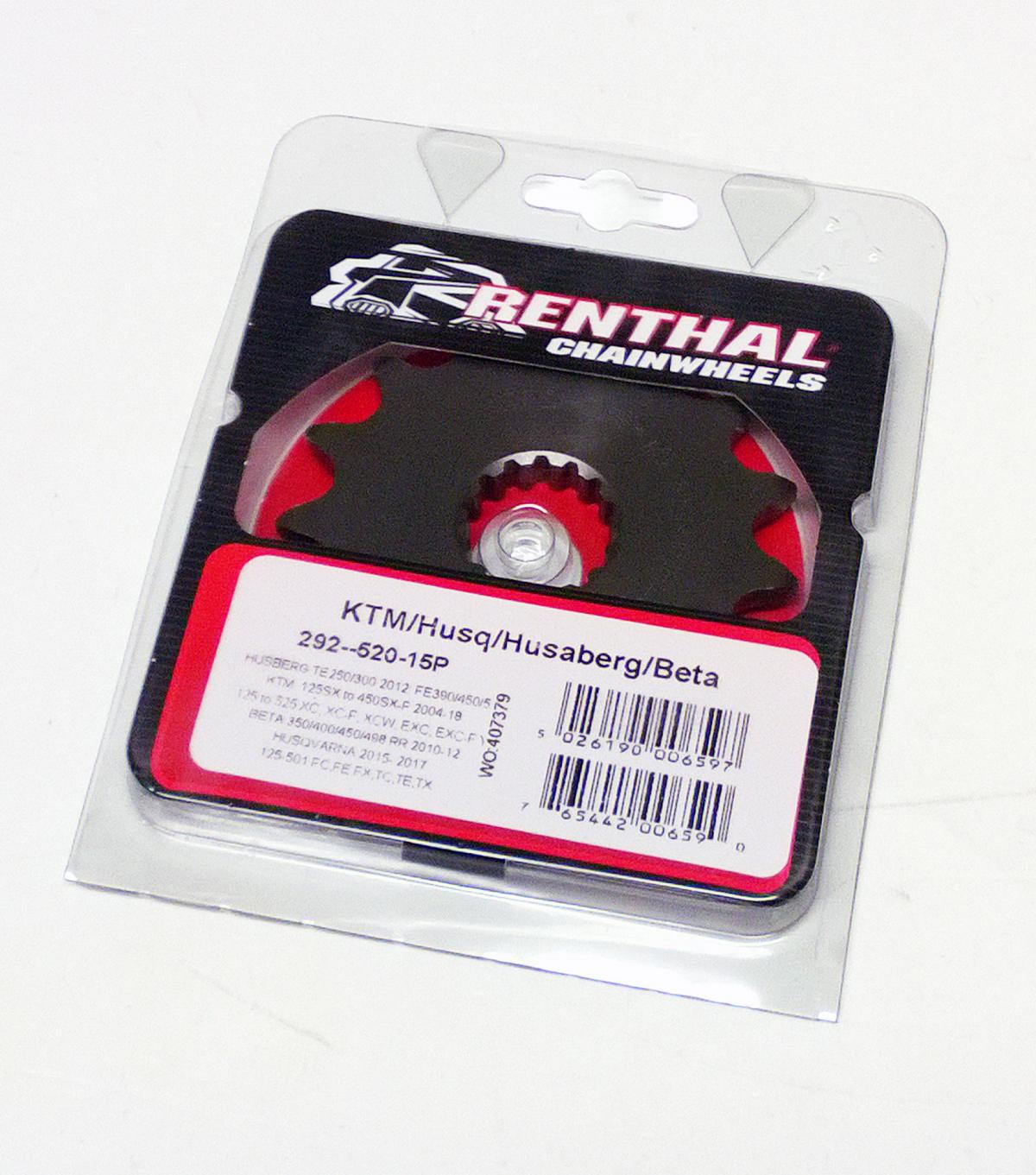 FRONT SPROCKET RENTHAL 292, KTM HUSABERG BETA 292--520-15P thumbnail 2
