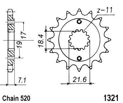 FRONT SPROCKET 13 [JTF1321.13] 520 thumbnail 3