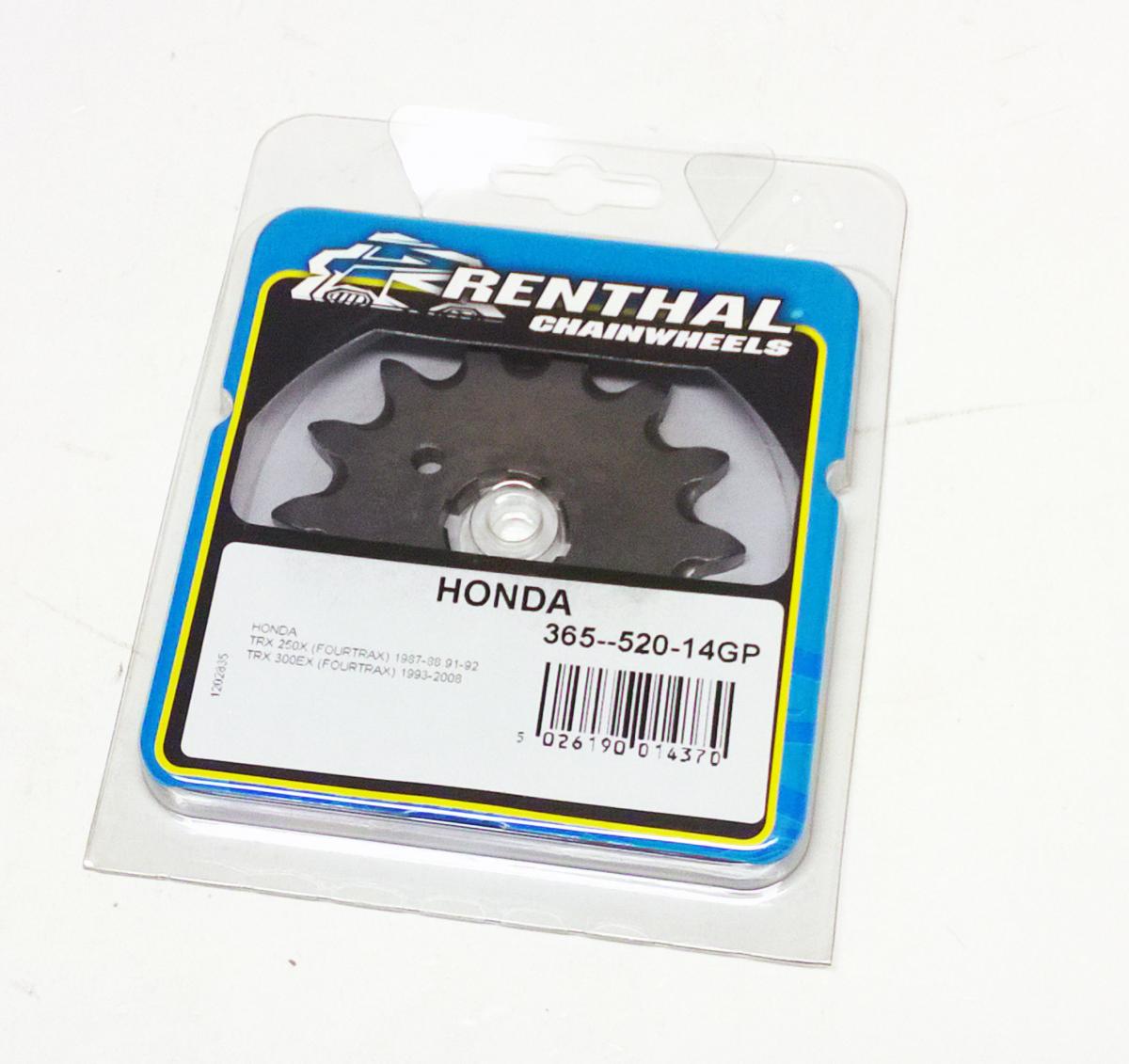 FRONT SPROCKET RENTHAL 365, HONDA 365--520-14GP thumbnail 2